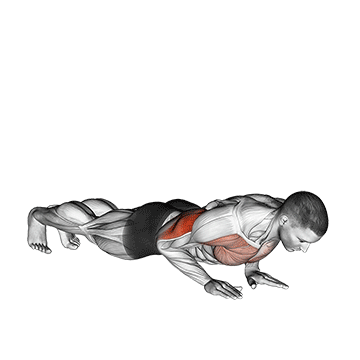 Close-grip Push-up exercise animated demonstration