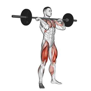 Squat Jerk exercise animated demonstration