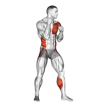 Left Hook (boxing) exercise animated demonstration