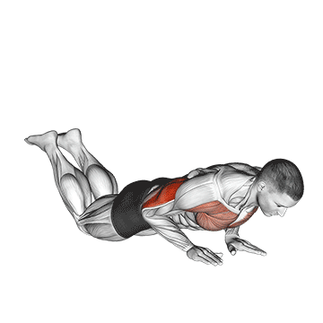 Close-grip Push-up (on Knees) exercise animated demonstration